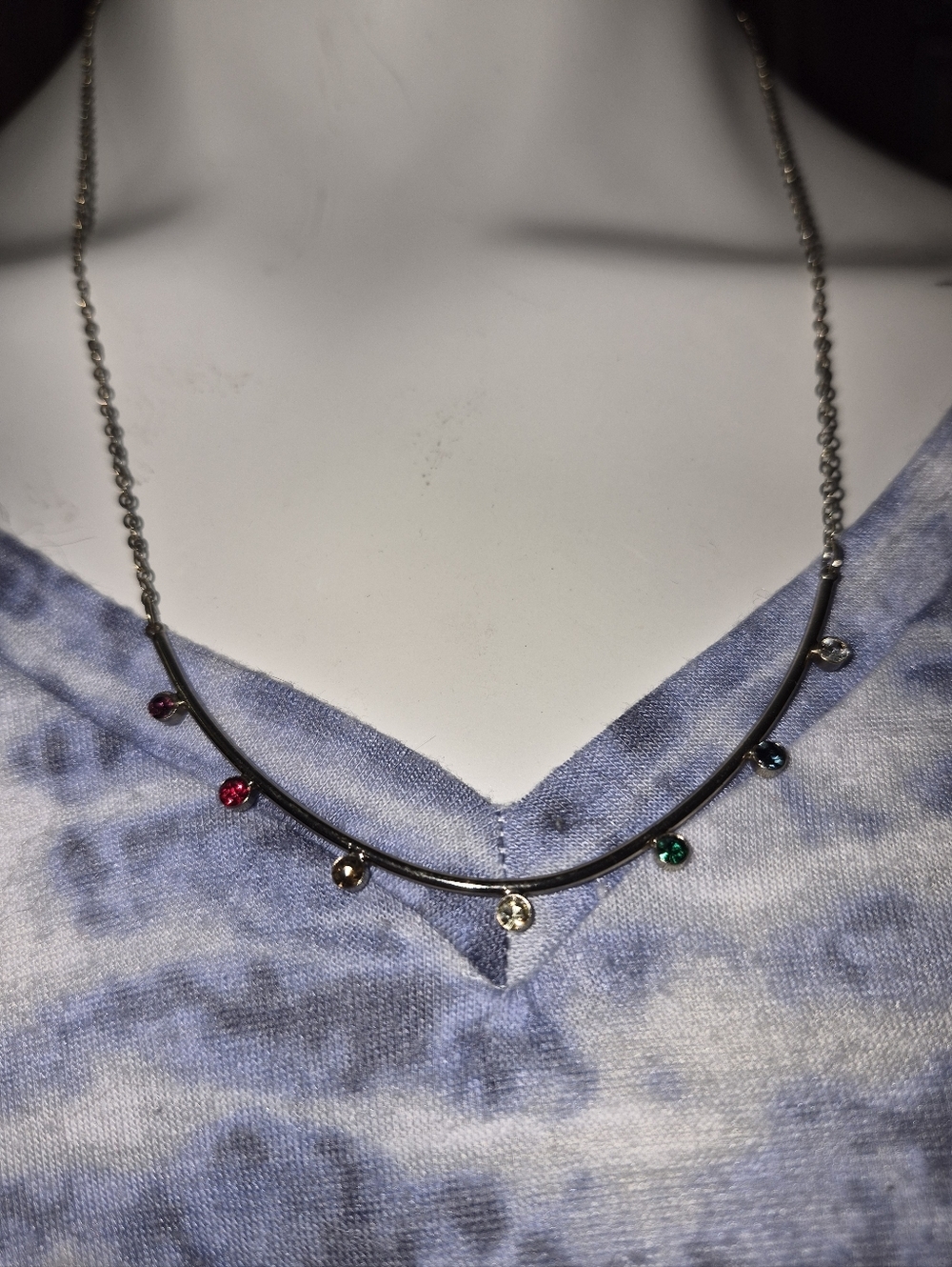 Loft Outlet Multicolor Rhinestone Necklace - Picture 4 of 6